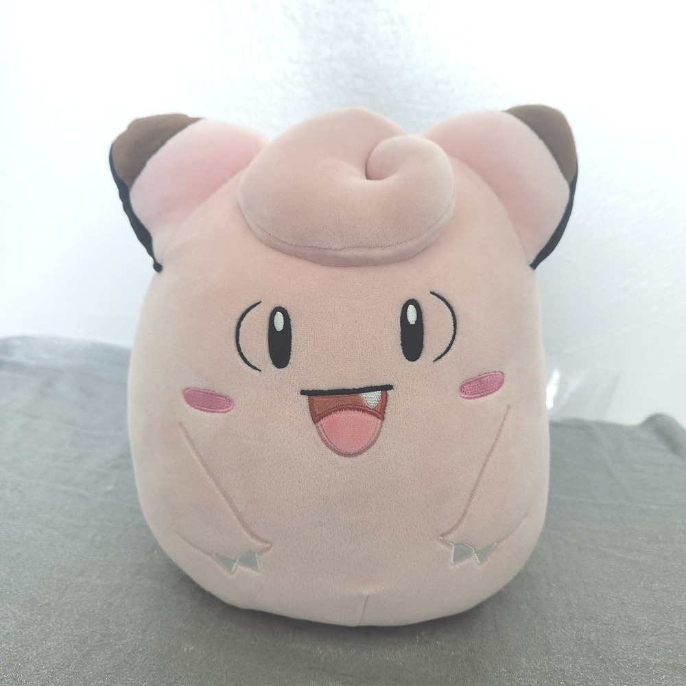 Pokemon Squishmallows Clefairy Plush 12 Inch Pink Fairy Type 2024 Kelly Toys‎
